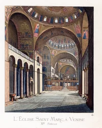 Das Innere der Basilika San Marco in Venedig