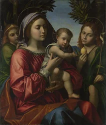 Die Jungfrau und das Kind mit dem Täufer und einem Engel, ca. 1516