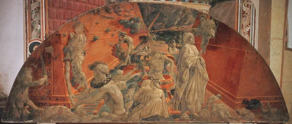 Die Sintflut und das Zurückweichen des Wassers, 1447-48