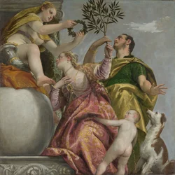 Glückliche Vereinigung aus: Vier Allegorien der Liebe, ca. 1575