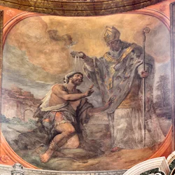 Fresken, die das Leben des Heiligen Cataldo darstellen