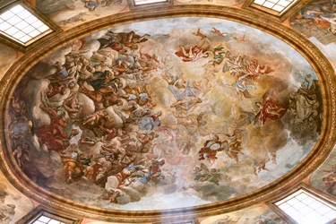 Fresken, die das Leben des Heiligen Cataldo darstellen
