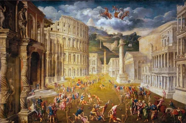 Kämpfende Gladiatoren, ca. 1560
