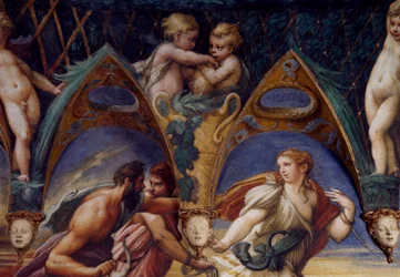 Actaeon mit seinen Gefährten (Detail)