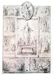 Kompositionsskizze, um 1513-1540