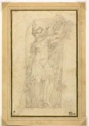 Minerva (oder Bellona) in einer Nische