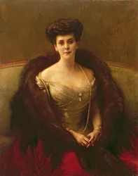 Porträt von Prinzessin O.V. Paley (Gräfin Hohenfelsen), 1902-04