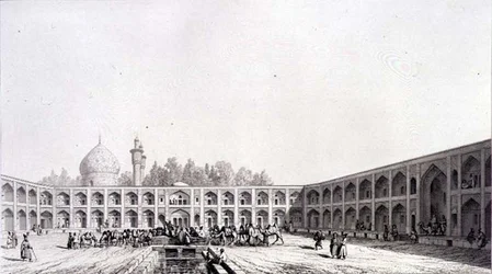 Der Karawanserei Shah Sultan-Hussein, Isfahan, Tafel 32 aus 