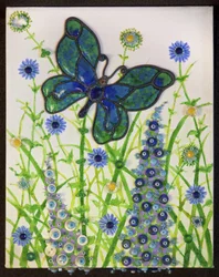 Schmetterlinge, Grün & Blau