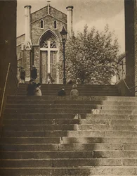 Riceyman Steps Wirklich Granville Place in der unansehnlichen Kings Cross Road, ca. 1935