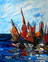 Segelboote im Hafen von Bainet, 2009