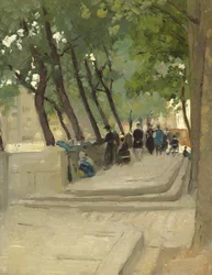 Der Buchmarkt am linken Ufer, Paris, ca. 1900