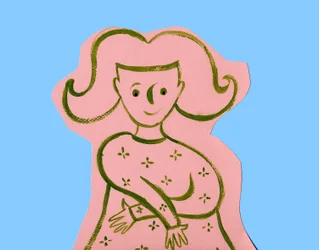 Horoskop: Das Zeichen der Jungfrau. Illustration von P. La Porta