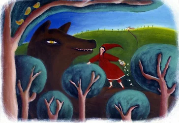 Illustration für Rotkäppchen