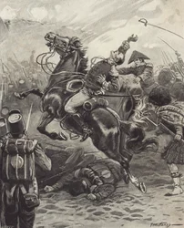 Der Tod von Edward Pakenham in der Schlacht von New Orleans