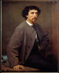 Porträt von Charles Garnier, französischer Architekt (1825 - 1898)