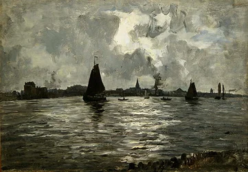 Flusslandschaft in Unterelbe