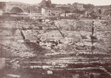 Amphitheater von Syrakus, 1865