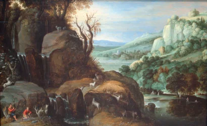 Landschaft mit Hirten