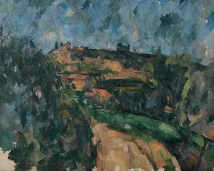 Kurve der Straße am oberen Ende des Chemin des Lauves