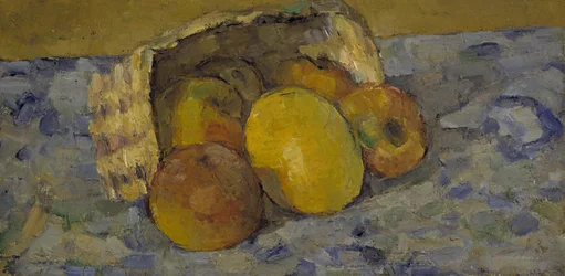 Umgestürzter Obstkorb