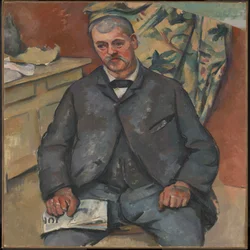 Sitzender Mann