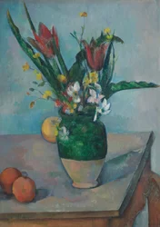 Die Vase mit Tulpen