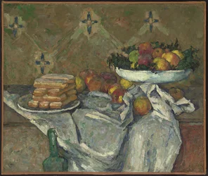 Compotier et assiette de biscuits, ca. 1877