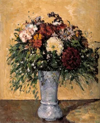 Blumen in einer blauen Vase, 1873-1875
