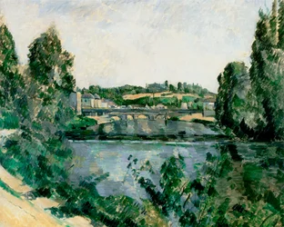 Die Brücke und der Damm in Pontoise