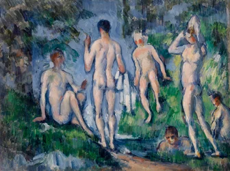 Gruppe von Badenden