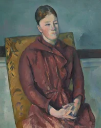 Madame Cezanne in einem gelben Stuhl