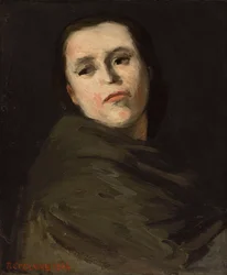 Frauenkopf; Tête de femme, 1864