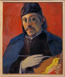 Selbstporträt mit Palette