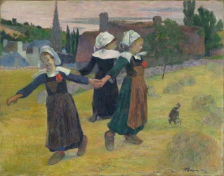 Bretonische Mädchen tanzen, Pont-Aven