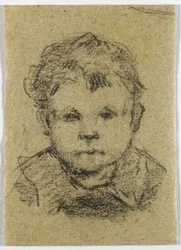 Emil Gauguin als Kind, mit Kragenhemd, ca. 1875-76