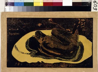 Manao Tupapau (Der Geist der Toten wacht). Gravur von Paul Gauguin (1848-1903)