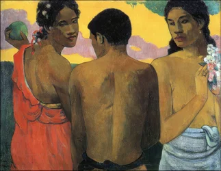 P. Gauguin, Drei Tahitianer