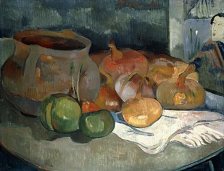 Stillleben mit Kürbissen, 1889