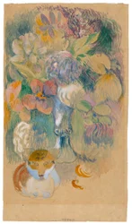 Stillleben mit Katze