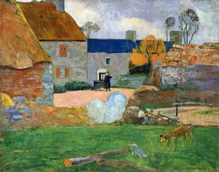 Das blaue Dach oder Bauernhof in Le Pouldu, 1890