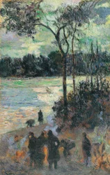 Das Feuer am Flussufer, 1886