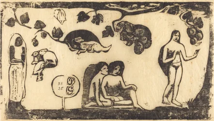 Frauen, Tiere und Laub
