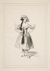 CHEVRIERE. Filzhut.