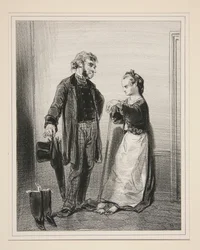 Man kann nicht mit dem Fräulein sprechen: Sie macht sich die Nägel ...