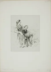 Ohne Titel (Zwei baskische Mädchen)