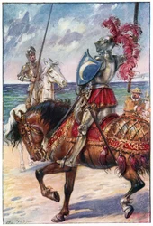 Der Ritter des Weißen Mondes, Illustration aus 