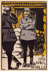 General Nivelles Offensive während der Schlacht von Verdun, April 1916