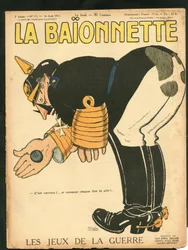 Titelbild von „La Baionnette“, Satirisch in Farben