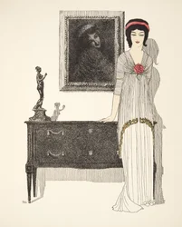 Abendkleid, aus Les Robes de Paul Poiret, veröffentlicht 1908